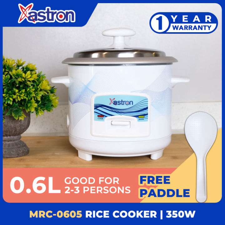 Astron MRC-0605 0.6L Rice Cooker | 3 cups | 350W | 2-3 persons | free ...