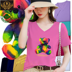 High quality cotton anime v neck t shirt for women plus size ZGV020