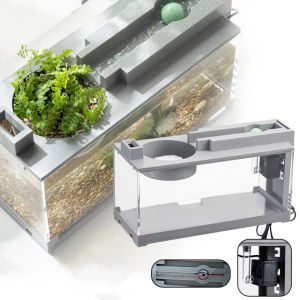 ER52858 Silent Filter Landscape Fish Tank Creative Flowing Water Micro Landscape Ornaments Open Top with Water Pump Light  Fish Tank Water Circulation