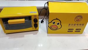 LZD  Small Yellow Duck Electric Oven 12L  Small Household Oven Multi-Functional Cake Baking Meeting Sale Gift