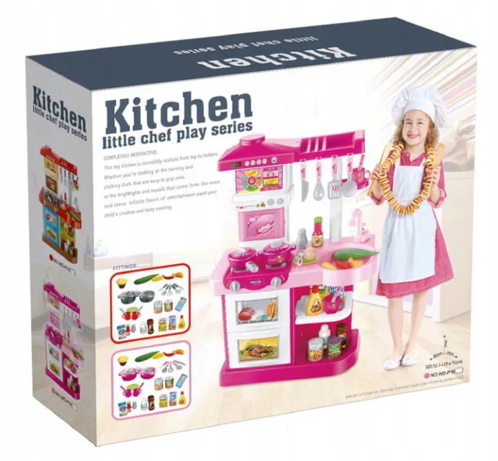 Little Chef Pretend Play Game Home Kitchen Cooking Table Kids Toy