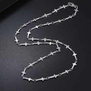 Dây chuyền titan inox thánh giá không đen D85