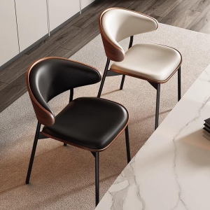 🔥Ready Stock🔥Dining Chairs Upholstered Chair Modern Solid Wood Chair Home Chair Comfortable Backrest