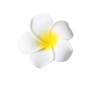 Realistic Plumeria Flower Hairpin Elegant Wedding Hairclip Sweet Duckbill Clip Side Pin Nonslip Barrettes for Hair Shape