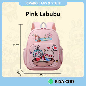 Tas Labubu Anak TK PAUD Umur 2-5thn Mini 31cm dengan 2 Ruang Ritsleting | 870 Kivaro