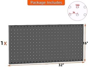 Metal Pegboard Shelf wall hanging hanging wall shelf display for tools storage