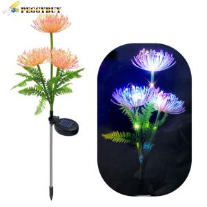【New Arrival】Solar Garden Light IP65 Waterproof Solar Flowers Light Last Up To 8H Flower Decorative Light 600mAh for Yard Lawn Garden