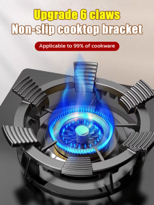 Gas Cast Iron Skillet Holder & Nonslip Windproof Table Rack