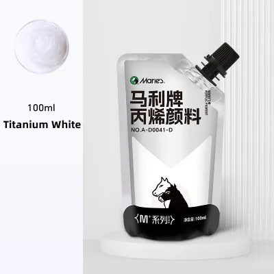 Maries สีอะคริลิค 100ml กันน้ำและกันแดด เหมาะสำหรับภาพวาดด้วยมือและโครงการ DIY Acrylic Paint