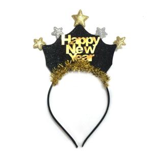 Headband Star New Year Eve Party Sequins Shape Star Hair Hoop for Washing Face 2023 Hairbands Party Costume