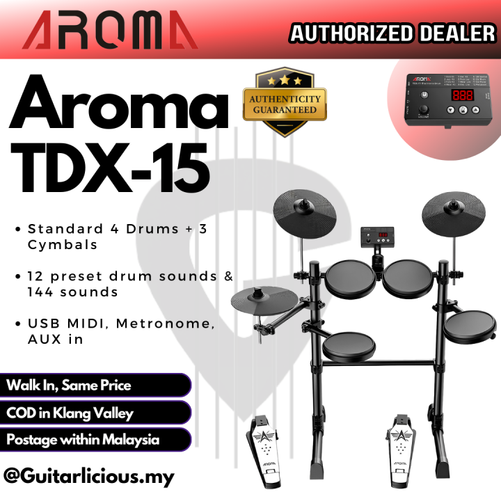 AROMA Digital Drum Set TDX15 digital drum Adult Music Electronic