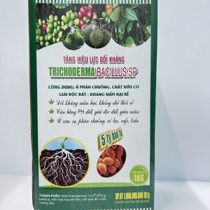 Chế phẩm sinh học Nấm đối kháng Tricoderma ( Gói 1KG) - Ủ phân và Phòng trị tuyến trùng rễ trên cây trồng