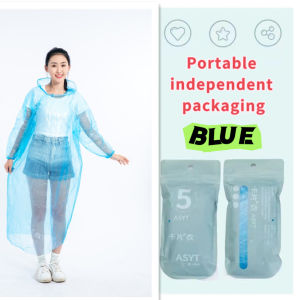 1Pcs Disposable Card Raincoat Portable Compression Thickened Adult and Childrens Raincoat Outdoor COD