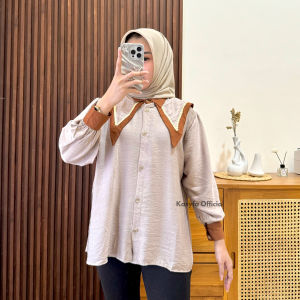 AR - HELGA KEMEJA KERAH SAILOR WANITA // ASHWA KEMEJA KOREAN STYLE