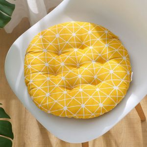 Round Chair Cushion Cotton Linen Floor Prayer Cushion Tatami Home Decor