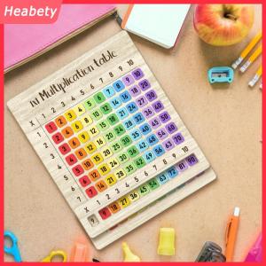Heabety 1 bảng nhân đầy màu sắc bảng gỗ phù hợp cho các lớp học toán và quà tặng trở lại trường học lý tưởng cho các cuộc họp mặt gia đình