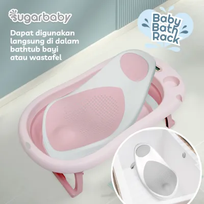 READY BANDUNG SUGAR BABY SUGARBABY BATH RACK / PERLENGKAPAN MANDI / ALAS DUDUKAN TEMPAT MANDI / BABY BATHER alas duduk bak mandi lipat BATHRACK