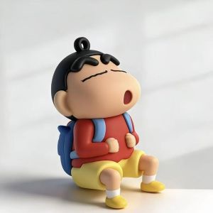 Mettle Vault Crayon Shin-chan Rotating Car Ornament Stress Relief Decorative Cartoon Figure for Car Interior