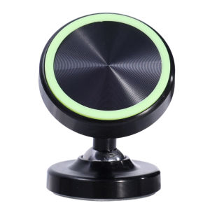 New Adjustable 360 Degree Rotation Luminous Metal Dashboard Cell Mobile Phone Stand Car Mount Universal Phone Holder