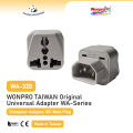 WONPRO WA-320 Taiwan Original Universal Adapter WA-Series (Computer Adapter, IEC Male Plug). 