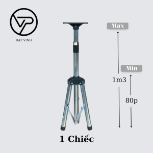 Chân đế kệ để loa ĐẠT VINH chân loa INOX cao 1m3 siêu bền bỉ giá đỡ loa phòng hát gia đình chân đỡ loa sự kiện gấp gọn