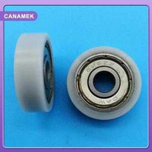 【CANAMEK】 6x22x7mm phẳng Bánh xe Nylon ròng rọc POM Con lăn bóng mang ròng rọc bánh xe trượt converyor bánh xe
