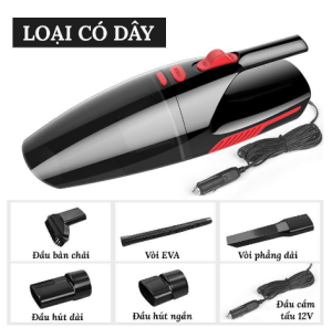 Máy Hút Bụi Cầm Tay Xe Hơi Máy Hút Bụi Mini Pin Sạc Không Dây Và Có Dây Sử dụng Tiện Lợi Trên Xe Ô Tô