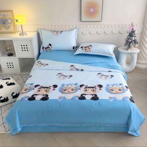 Bộ Chăn ga LỤA THÁI CHĂN HÈ Phi Lụa Cotton Lụa Hàng Nhập Khẩu 4 Món Siêu Đẹp Mát Lạnh - Trùm Sỉ Adu79