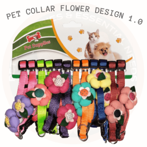 CP Pet Flower Collar Cat Dog Hair Ball Neck Adjustable 1.0