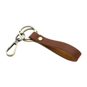 Genuine Leather Key Holder with Rustproof Hardware Tear Resistant Keychain for Travelers and Outdoor Enthusiasts