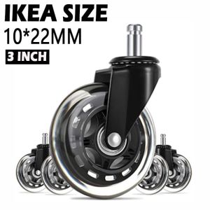 OFFICE CHAIR ROLLER REPLACEMENT SET/50MM&75MM HEAVY DUTY OFFICE CHAIR CASTOR/CASTOR RODA Gaming Chair Ergonomic Chair Replacement Wheel