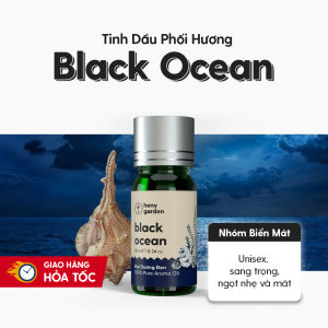 Tinh Dầu Thơm Phối Hương BLACK OCEAN (Biển Sâu) Mới HENY GARDEN Xông Thơm Phòng Khuếch Tán Làm Nến Thơm Thư Giãn Giúp Dễ Ngủ 10mL