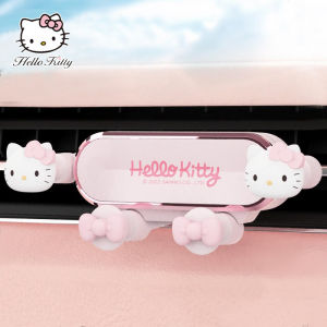 Sanrio Hello Kitty Car Phone Holder ABS Silicone Durable Gravity Auto Lock Air Vent Mount Cradle Stand ZJ01-KT ZJ02