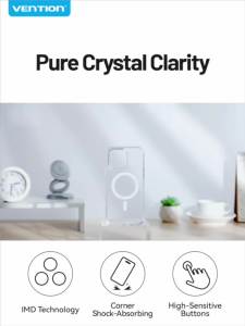 Vention Magnetic Phone Case for iPhone 15 14 13 Pro Max Wireless Charging Cover For iPhone 14 Pro Max 15 Plus Max Macsafe Case