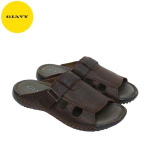 Dép da nam trung niên dép nam quai da đế đúc siêu bền DU8083 - GIÀY GIAVY