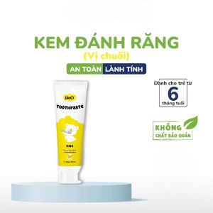 Kem Đánh Răng theCi Kids 6M+ 45g Cho Bé Tập Chải – An Toàn Khi Nuốt | Không Fluoride Không SLS