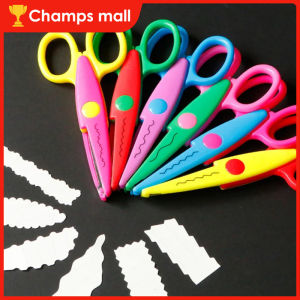 6pcs/set Letit Craft Scissors DIY Child Safe Scissors DIY Tools Decorative Paper Edge Scissors