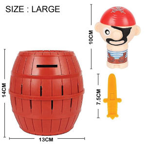 3+ Years Pop Up Pirate Toys with Coin Slot Lucky Stab Games Jumping Pirate Barrel Sword Tricky Toy Bucket / Tikam Lanun