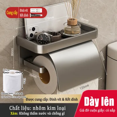 MEIDOO Màu xám Giá treo khăn tắm gấp /Giá đỡ kim loại nhôm/Thanh treo tường/Khoan miễn phí không rỉ sét
