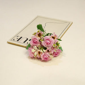 Buket Bunga Palsu Mawar Daisy Type A/Rose Daisy Bouquet Type A Artificial Flower/Bunga Dekorasi Seserahan Wisuda Hantaran Fotoprops