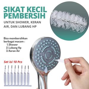 10PCS Sikat Pembersih Kepala Shower Serbaguna Bahan Nilon Ekstra Tipis
