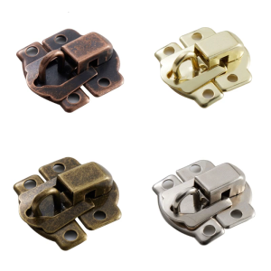 10 cái móc cài đồ nội thất cổ khóa móc cài trang trí chốt hộp phong cách Retro cho ngăn kéo tủ đồ thủ công bằng gỗ bền