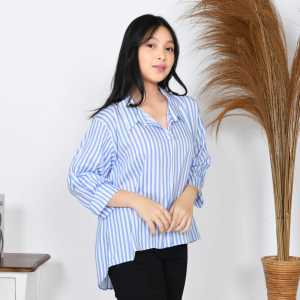 blouse atasan wanita kekinian blouse lengan 3/4 kemeja blouse bahan rayon premium