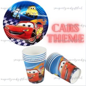 Racing Cars Theme Mcqueen Birthday Party Tableware Banner Balloons Decorations