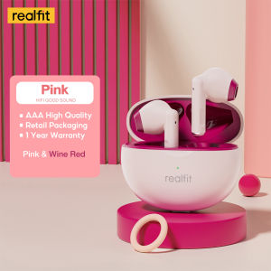 (HD1)Realfit F2 Bluetooth Earphone Excellent Bass Wireless Earbuds with Mic Colorful Matching Headset 5H Long Playback