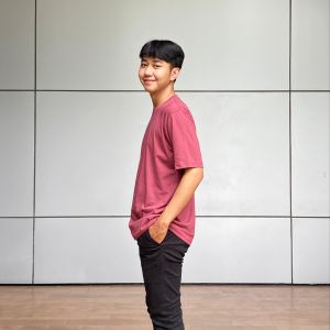 Baju Kaos Pasangan Couple Tunik GM Serut Pinggir Wanita Lengan Panjang Cotton Combed 24s