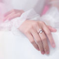 【Bosuer💛COD】Cincin Ekor Ikan Ins Manis Cincin Jari Telunjuk Batu Bulan Cincin Jari Telunjuk Gaya Mori Busa Putri Duyung Wanita. 