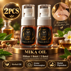 Mika Oil Organic Herbal 45ml  Minyak Herba Urut Badan  Moisturizing Skin & Body Care  Relaxing Massage Oil