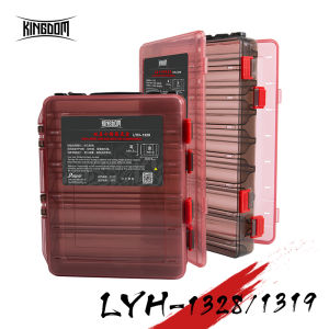 Kingdom Fishing Lure Tackle BoxPlastic Fishing Accessories Storage Case Double Sided High Strength Boxs