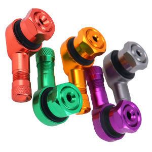 Follow Get New[Beautiful SS] 2 x CNC motorcycle 90 degree angle wheel tire stem tubeless valve aluminum